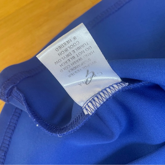 Gracia Blue Blouse Top with Synched Waist Size Small - Picture 7 of 9